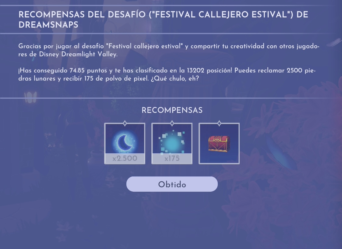 Resultado do desafio Festival de rua de verão: nota 74,85, posição 13202